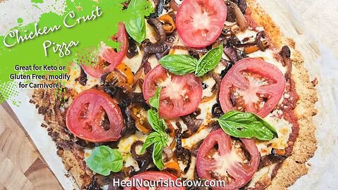 Chicken Crust Pizza Keto or Carnivore Recipe