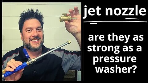 Jet Nozzle review. Testing 2 different JET NOZZLES. pressure washer from your hose? [418] 💦 🚰