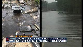 Florida first responders choppered into hardest hit areas of North Carolina after Florence