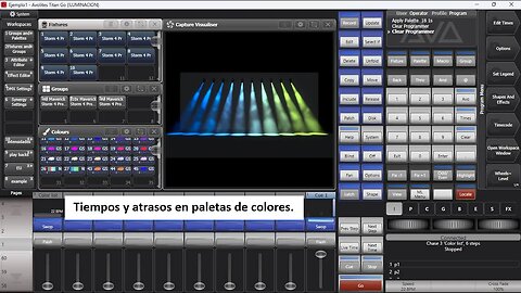 Avolites Titan Go v16 - Tiempos y atrasos en paletas de colores