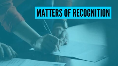 Excerpt: "Matters of Recognition"
