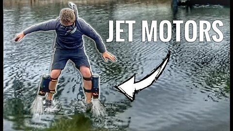 Swim Fast with JET MOTORS On My LEGS
