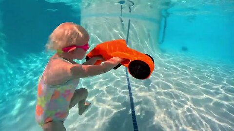 Baby Flying Underwater
