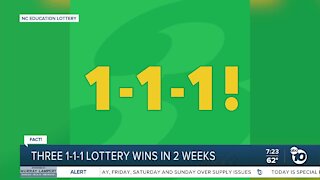 Fact or Fiction: 1-1-1 lotto numbers strike three times