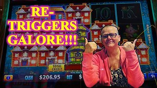 Slot Machine Play - Huff N' More Puff - Re-Triggers Galore!!!