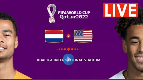 NETHERLANDS vs USA | 🏆| FIFA World Cup Qatar 2022 | LIVE Watch Along & FIFA 23 Gameplay
