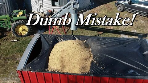 Emptying out the Grain Bin and Putting on Duals | Tragic Story in the Bin | Wishwell Farms vlog 9