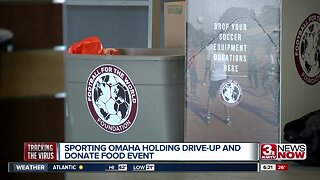 Sporting Omaha hosts food, equipment drive