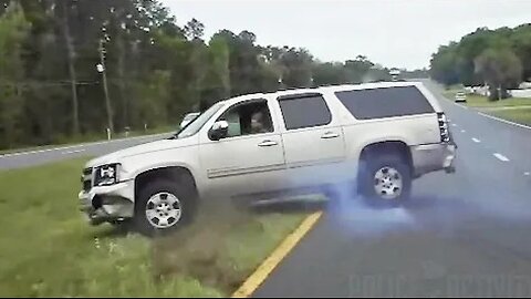 Intense High Speed Sheriff Pursuit Ends With PIT Maneuver in Marion County, Florida