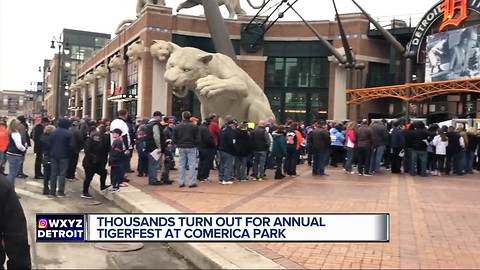 Fans flock to Comerica Park for TigerFest