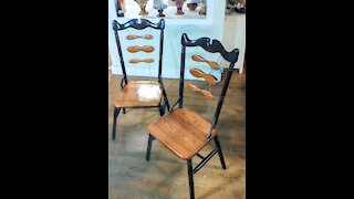 Woodworking - Dining chairs made from reclaimed lumber