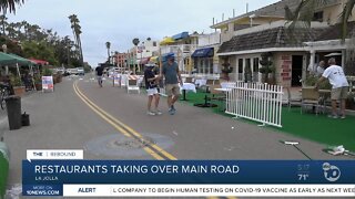 La Jolla restaurants taking over street