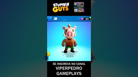 CONSEGUI MAIS UMA SKIN ÉPICA DE PORCO/JAVALI NO STUMBLE GUYS! #shorts