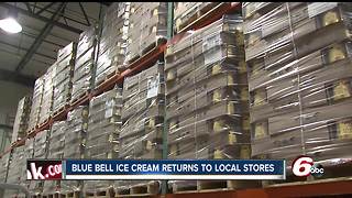 Blue Bell Ice Cream back in Indiana
