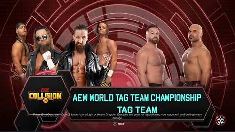 AEW Collision FTR vs Bullet Club Gold for the Tag Team Championships