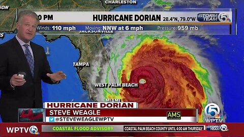 11 p.m. update on Hurricane Dorian (9-3-19)