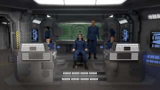 StarGate F-304 Daedalus Bridge (sci-fi animation)