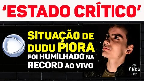 PRE0CUPANTE: SITUAÇÃ0 de Dudu Camargo PI0RA após recusa de emprego: ‘Ele está S0FREND0'