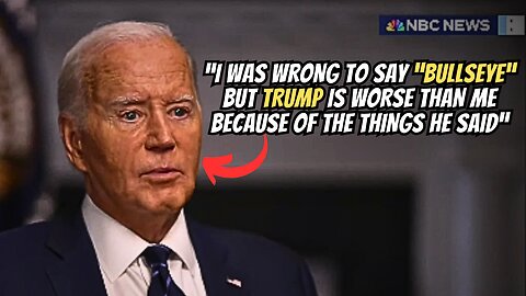 Biden FLUSTERED After Being Confronted on Raising Temperature with "Bullseye" Comments