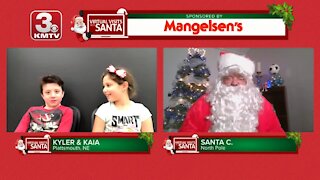 Virtual Santa visit with Kaia and Kyler