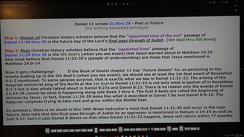 Daniel 11 verses 21 thru 28 - past or future