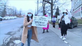 Protesters call podcast studio racist, demand it be removed from cultural center