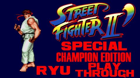 Street Fighter II Enhanced Colors + PCM Driver Fix - Ryu Playthrough Sega Genesis 😎Benjamillion