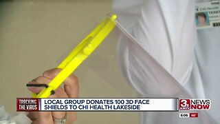 Group donates face shields to CHI Health Lakeside