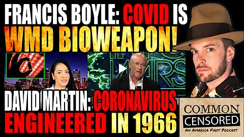 BIOWEAPONS EXPERT FRANCIS BOYLE: COVID IS WMD BIOWEAPON. DR. DAVID MARTIN: