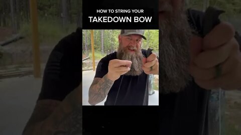 Stringing the Takedown Bow #shorts