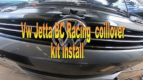 2013 vw jetta BC racing coilover kit install