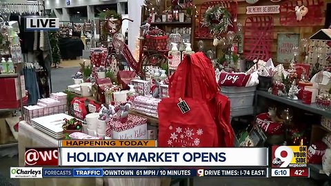 Holiday shopping underway: Holiday Market opens today