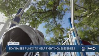 Seven-year-old raises money to help homeless