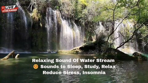 Relaxing Sound Of Water Stream 😊 Sounds to Sleep, Study, Relax, Reduce Stress, Insomnia