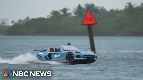 'Is This Real?': Jet cars make a splash in Miami