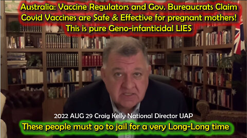 2022 AUG 29 VAX Regulators Claim Safe & Effective for pregnant mothers pure Geno-infanticidal lies