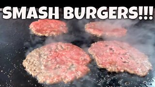 Smash Burgers on the Blackstone Griddle