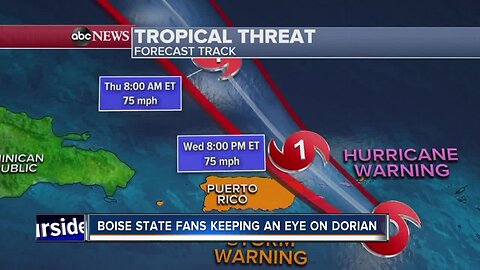 Boise State fans keeping a close eye on Hurricane Dorian