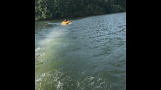 Tubing Fun on Lake Hamilton