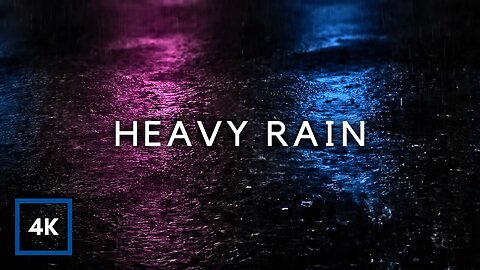 Deep Sleep to HEAVY RAIN on Road | Rainstorm All Night, Rain for Sleeping