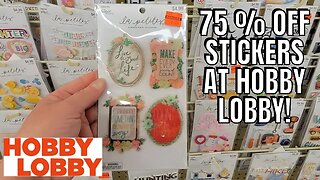 HOBBY LOBBY | 75% OFF ALL SEASON'S STICKERS | STORE WALK THRU | @hobbylobby