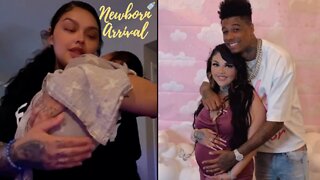 Blueface "BM" Jaidyn Alexis Gives 1st Glimpse Of Their Daughter Journey! 👼🏽