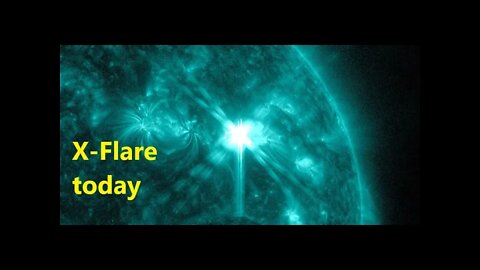 X flare occurred on the Earth facing side of the sun today