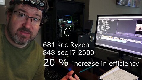 Ryzen 1700 Rendering Monster Vegas Movie Studio tests.