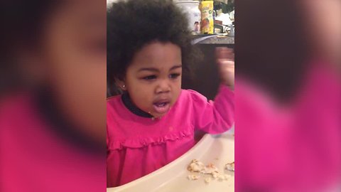 Cute Little Girl has Lots to Say