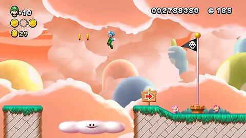 New Super Mario Bros. U Deluxe | Episode 59 - Meringue Clouds-4 Bouncy Cloud Boomerang 🪃
