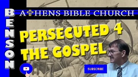 Persecution For The Gospel's Sake - BRING IT ON | 2 Corinthians 4:8-12 | Athens Bible Church