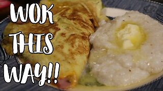 How to Make Creamy Southern Grits and a Western Omelet in a Wok