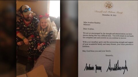 Little Girl Who Lost Her Sister In The Deadly Tornado Reacts To Trump's Gift