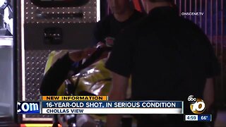 16-year-old shot, in serious condition
